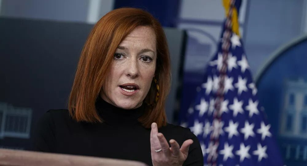 Click to enlarge White House Press Secretary Jen Psaki