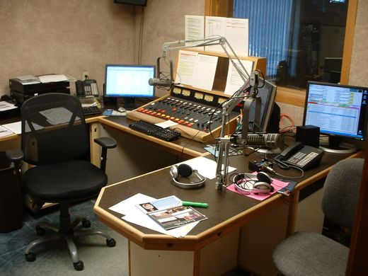 Click to enlarge radio studio