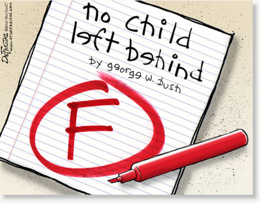 Click to enlarge no child left behind, schools