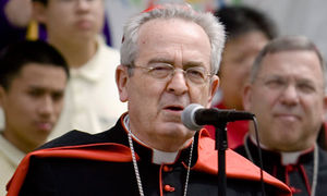 Click to enlarge Cardinal Justin Rigali