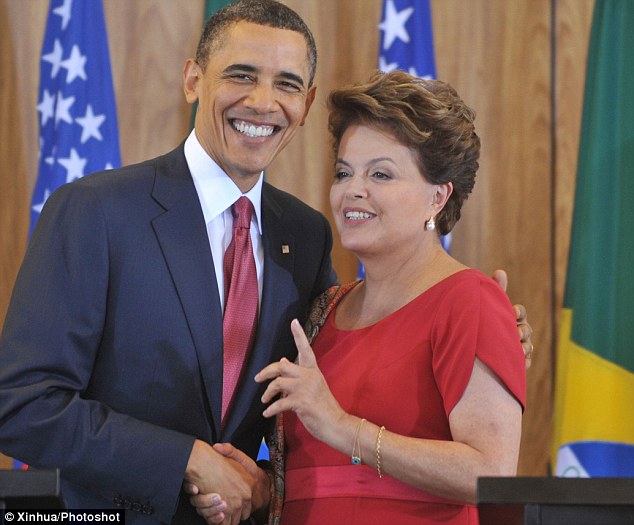 Click to enlarge Obama, Dilma Rousseff