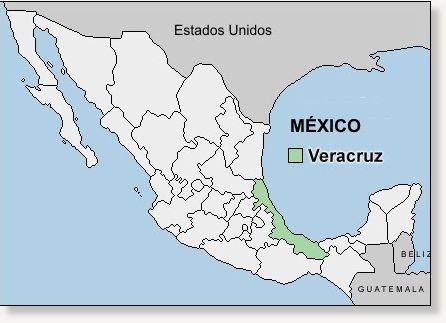 Mexico area map