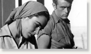 Elizabeth Taylor and James Dean