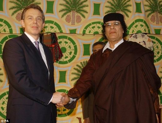 Click to enlarge Tony Blair Gaddafi