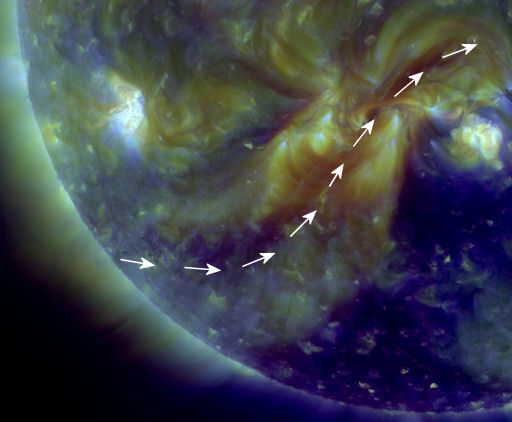 Magnetic Filament on Sun