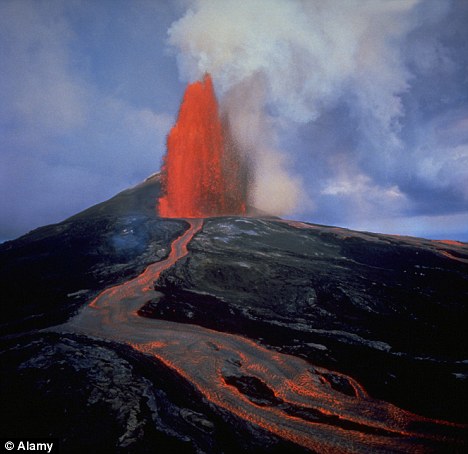 Volcano plume