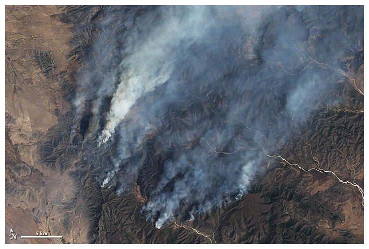 Large Fires in Northern Mexico Earth Changes