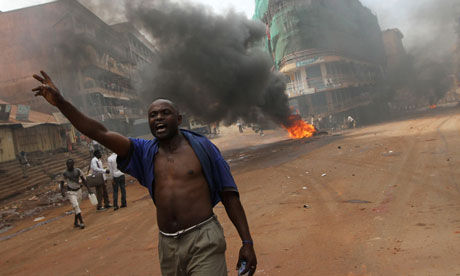 Click to enlarge Ugandan protester