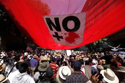 Click to enlarge Mexico demonstration
