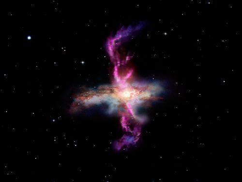Galaxy with Molecular Flow