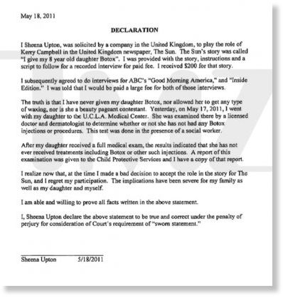 Botox Statement