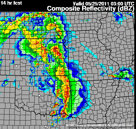 Click to enlarge Oklahoma forecast