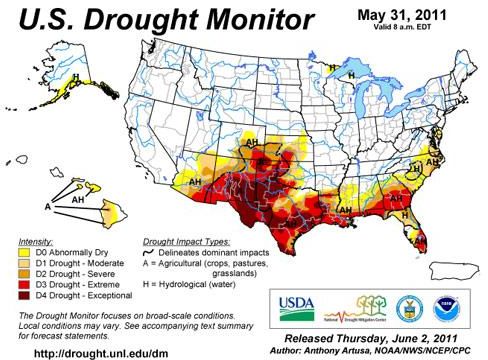 US drought monitor