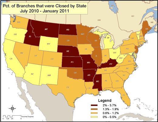bank closures US 2010-2011