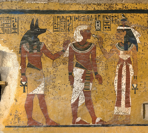 Wall in Tutankhamen's Tomb