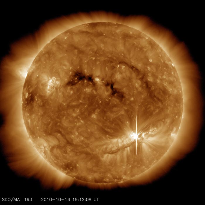 Click to enlarge Solar Flare