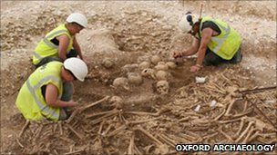 Click to enlarge The burial pit