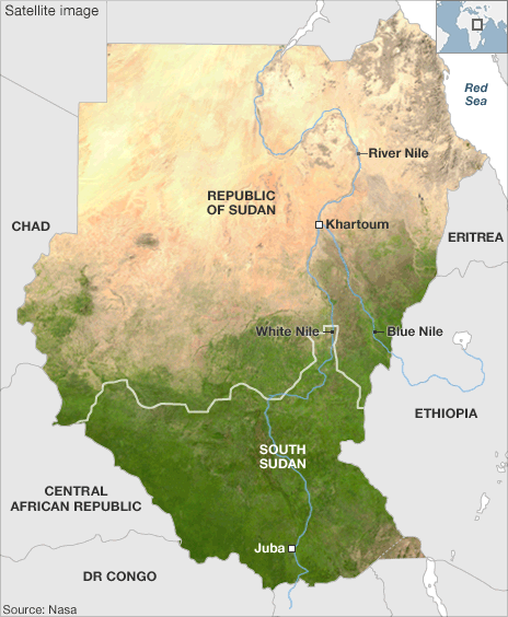 Click to enlarge Sudanese divide