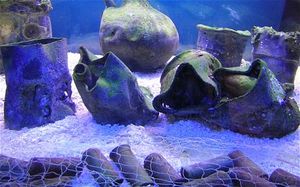 Click to enlarge shipwreck artefacts