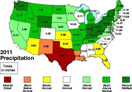 Click to enlarge US map rain