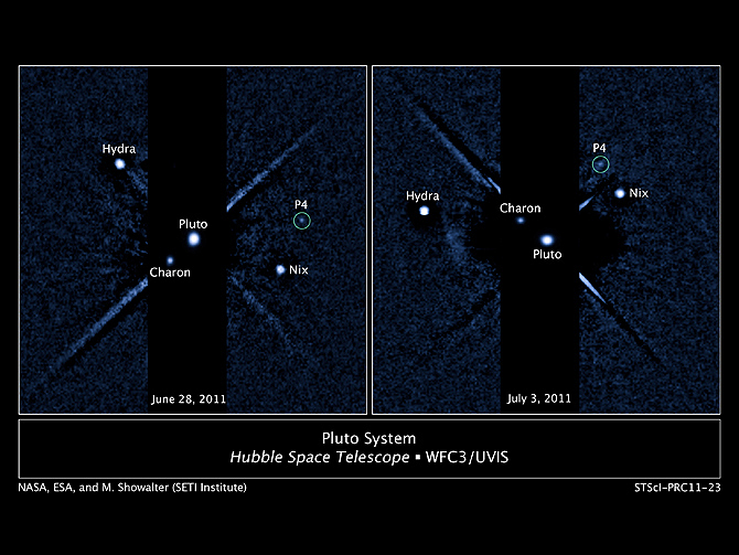 Click to enlarge Pluto's New Moon