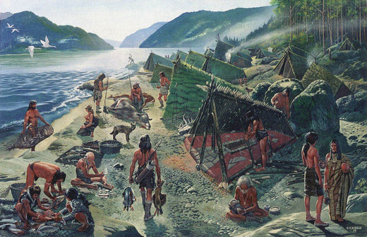 Click to enlarge paleolithic family group