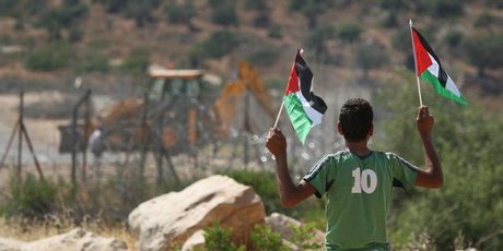 Palestinian child, buldozer, Israel