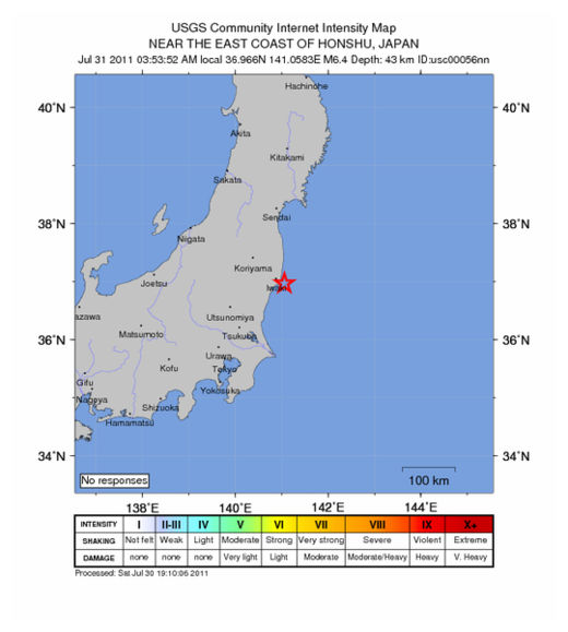 Honshu Quake_300711