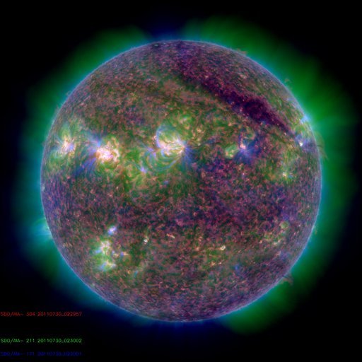 Click to enlarge Solar Flare