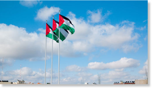 Palestinian flags