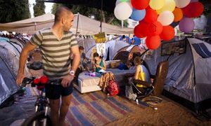 A Tel Aviv 'tent city'