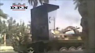 tanks in Deir al-Zour Syria
