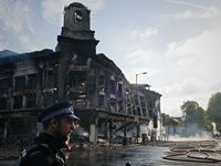 set ablaze in north London