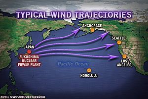 japan fallout wind pattern