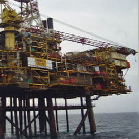 North Sea oil rig