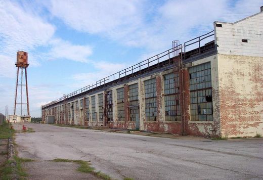 Abandoned factory infrastructure