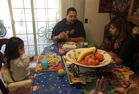 Click to enlarge Food stamp family