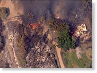 Cajon Pass Brush Fire