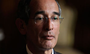 Click to enlarge Guatemala's president Alvaro Colom