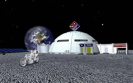 Click to enlarge Pizza on the Moon?