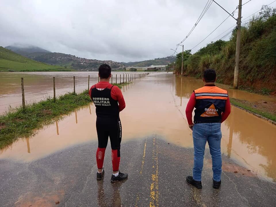 Click to enlarge Floods in Minas Gerais, Brazil, late February 2021