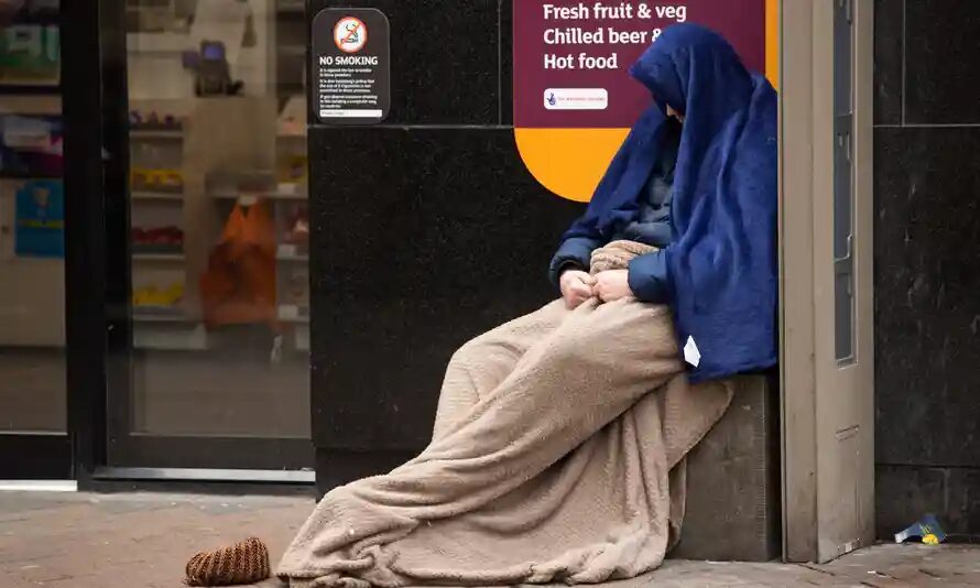 Click to enlarge UK homeless