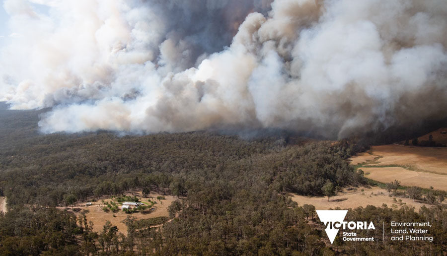Bushfire in Victoria, December, 2020