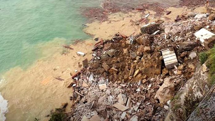 Click to enlarge Cemetery collapse