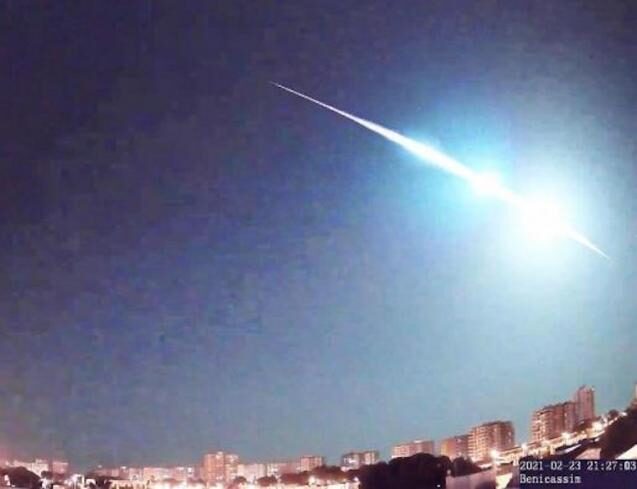 Fireball image taken from Benicàssim, Castellón.