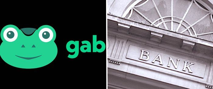 Gab logo and bank