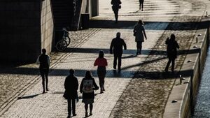 People walking