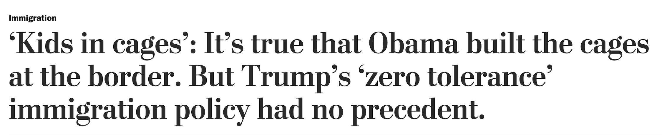 kids in cages headline