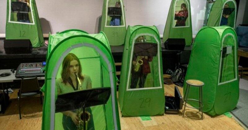 social distance music class