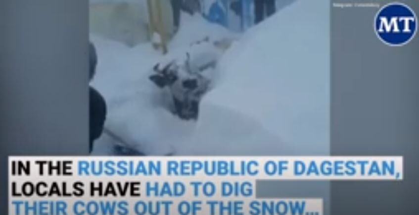 Record snow in Russia